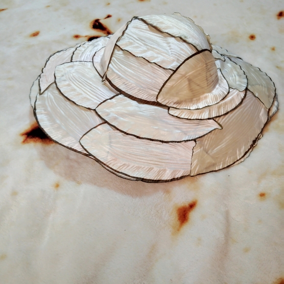 🖤3for25🖤Boho Tribal Cottagecore Avant Garde Handmade African Leafy Sun Hat - Picture 4 of 12